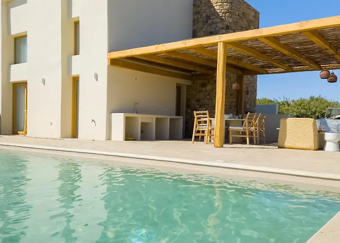 Nour, Modern High-ceiling Retreat With Pool In Plaka Naxos فيلة *