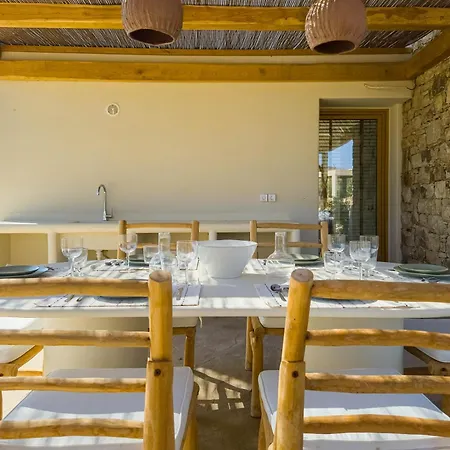 Nour, Modern High-ceiling Retreat With Pool In Plaka Naxos Villa *