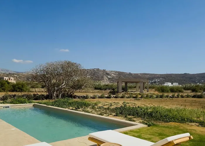 וילה Nour, Modern High-ceiling Retreat With Pool In Plaka Naxos *