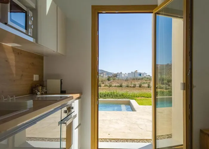 Nour, Modern High-ceiling Retreat With Pool In Plaka Naxos Villa